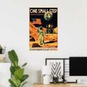 Retro Apollo 11 Maanlanding Poster Vintage Ruimte (Thuiskantoor)
