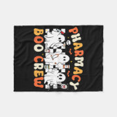 Retro Apotheek Boo Crew Ghost Apotheker Tech Hall Fleece Deken (Voorkant (Horizontaal))