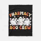 Retro Apotheek Boo Crew Ghost Apotheker Tech Hall Fleece Deken (Voorkant)