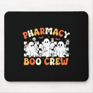 Retro Apotheek Boo Crew Ghost Apotheker Tech Hall Muismat