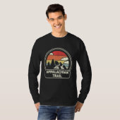 Retro Appalachian Trail Hiking Mountains T-shirt (Voorkant volledig)