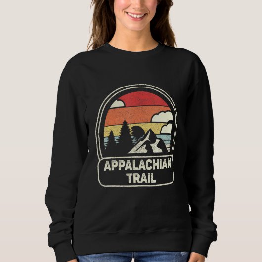 Retro Appalachian Trail Hiking Mountains Trui (Voorkant)
