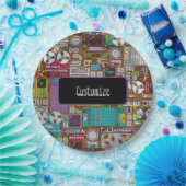 Retro-apparaten opnemen Studio Paper-Borden Papieren Bordje (Feest)