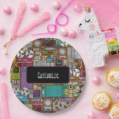 Retro-apparaten opnemen Studio Paper-Borden Papieren Bordje (Feest)