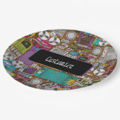 Retro-apparaten opnemen Studio Paper-Borden Papieren Bordje (Gekanteld)