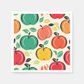 Retro Apple Boomgaard Oogstfeest Servet (Voorkant)