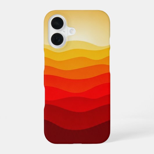 Retro Apple Horizon iPhone 16 Hoesje (Achterkant)