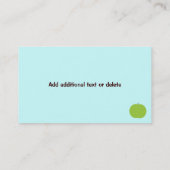 Retro Apple-leraar Visitekaartje (Achterkant)