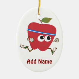 Retro Apple Runner Keramisch Ornament