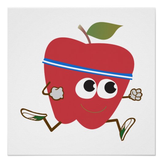 Retro Apple Runner Perfect Poster (Voorkant)