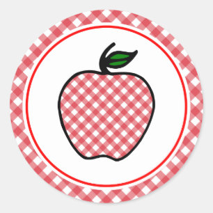 Retro Apple Stickers voor Onderwijzers