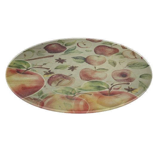 Retro apple time snijplank (Hoek)