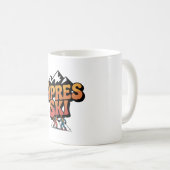 Retro Après Ski Bergfeest Design Koffiemok (Voorkant rechts)