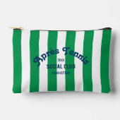 Retro Après Tennis Social Club Green Stripe Etui (Voorkant)