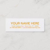 REtro APRICOTS Mini Visitekaartje (Achterkant)