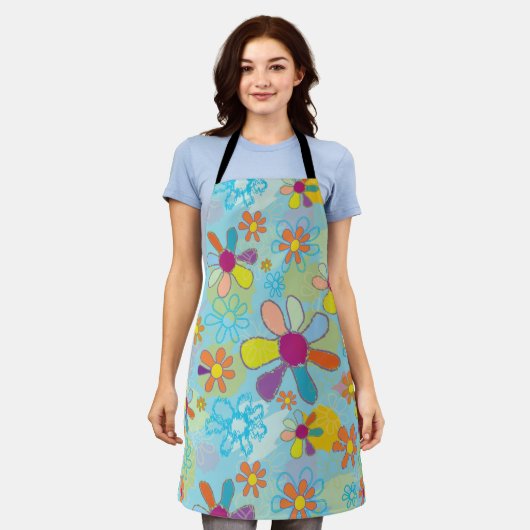 Retro Apron Schort (Gedragen)