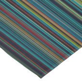 Retro aqua blue green stripe table clown tafelkleed (Gekanteld)