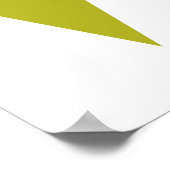 Retro Aqua Blue Green Yellow Stars Diamonds Poster (Hoek)