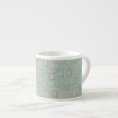 Retro Aqua Espresso Kop (Voorkant rechts)