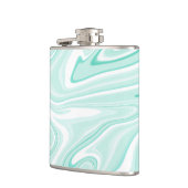 Retro Aqua Green Swirl Liquid Painting Aesthetics Heupfles (Links)