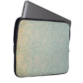 Retro Aqua Laptop Sleeve (Voorkant Rechts)