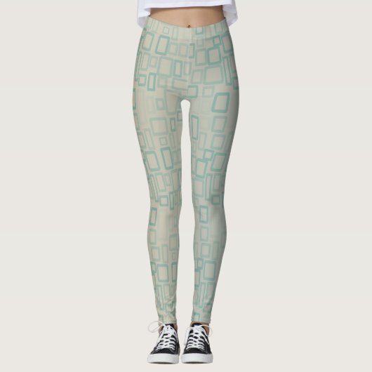 Retro Aqua Leggings (Voorkant)