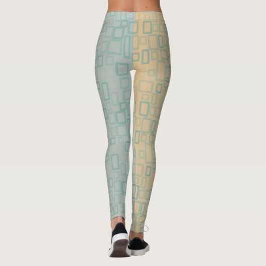 Retro Aqua Leggings (Achterkant)