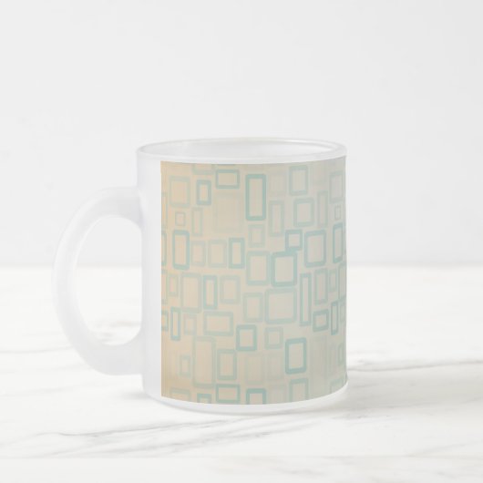 Retro Aqua Matglas Koffiemok (Links)