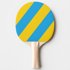 Retro Aqua Reef Drie Vette Strepen Tafeltennisbatje