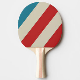 Retro Aqua Surf Krachtige Strepen Tafeltennisbatje