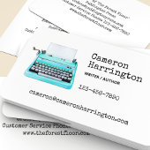 Retro Aqua Typewriter Scholarly jaren 60 Chic Visitekaartje