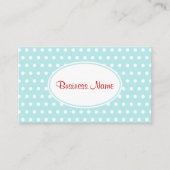 Retro Aqua Visitekaartje (Voorkant)