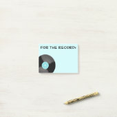Retro Aqua voor de Record Post Post-it® Notes (Op bureau)