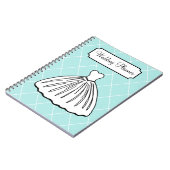 Retro Aqua Wedding Planner Notitieboek (Linkerzijde)