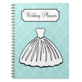 Retro Aqua Wedding Planner Notitieboek (Voorkant)