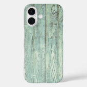 Retro Aqua Wood Case-Mate iPhone Case (Achterkant)