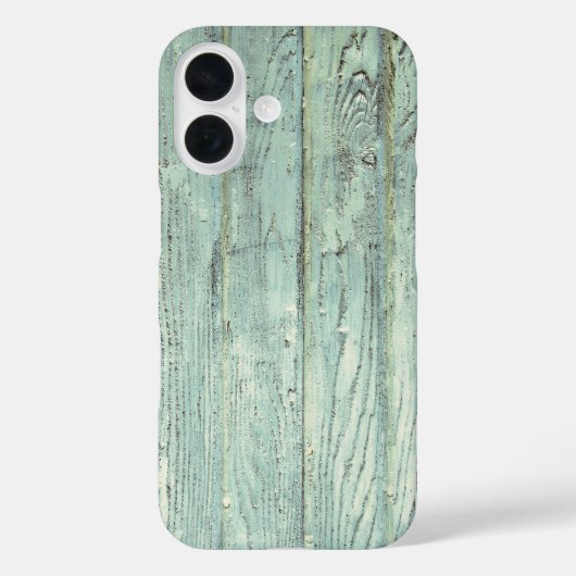 Retro Aqua Wood Case-Mate iPhone Case (Achterkant)