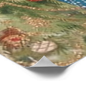 Retro  ar deco dames poster Kerstmis (Hoek)