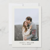 Retro Arabisch Exotisch Bold Damask Bruiloft Save The Date (Achterkant)