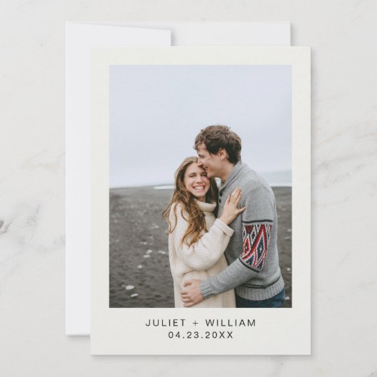 Retro Arabisch Exotisch Bold Damask Bruiloft Save The Date (Achterkant)