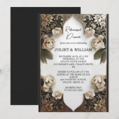 Retro Arabisch Exotisch Bold Damask repetitie dine Kaart (Voorkant / Achterkant)