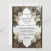 Retro Arabisch Exotisch Bold Damask Vrijgezellenfe Kaart (Voorkant)