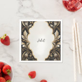 Retro Arabisch Exotisch Bold Damask Vrijgezellenfe Servet (Insitu)