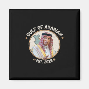 Retro Arabische Golf van Arabië Perzische Golf Fun Magneet
