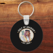Retro Arabische Golf van Arabië Perzische Golf Fun Sleutelhanger (Voorkant)
