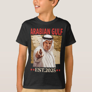 Retro Arabische Golf van Arabië Perzische Golf Fun T-shirt