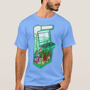 retro arcade aquarium t-shirt