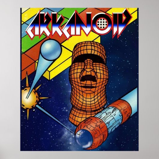 Retro Arcade Arkanoid Poster (Voorkant)