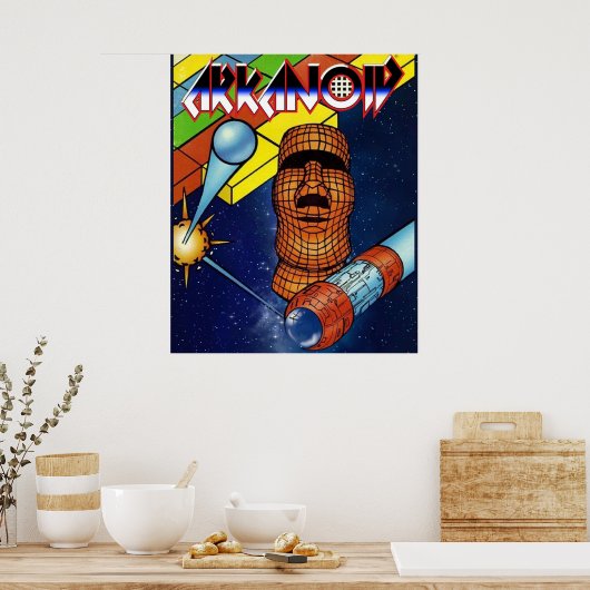 Retro Arcade Arkanoid Poster (Keuken)