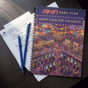 Retro Arcade & Aziatische Nachtmarkt Aangepast Planner